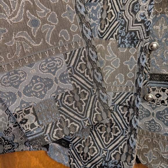 Tudor Court Black and Gray Patterned Jacket - Picture 8 of 10